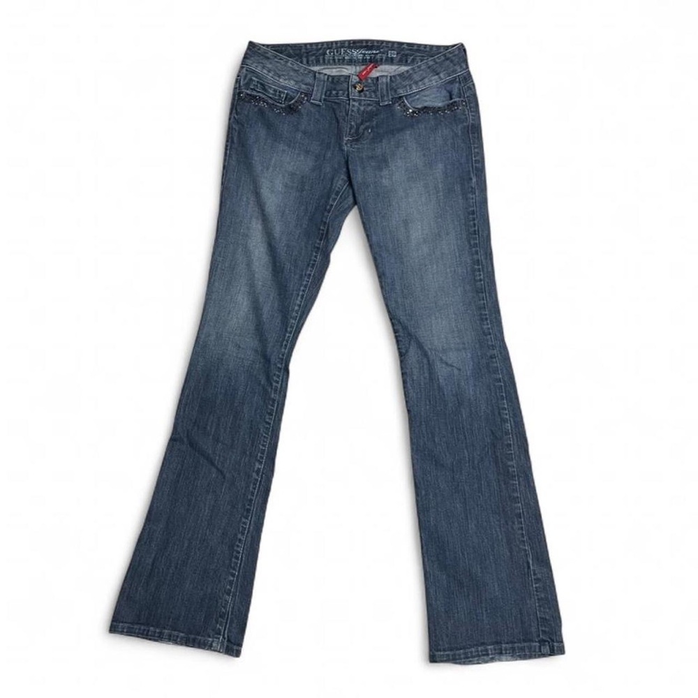 Guess Rose Rhinestone Low Rise Jeans - Picture 3 of 8